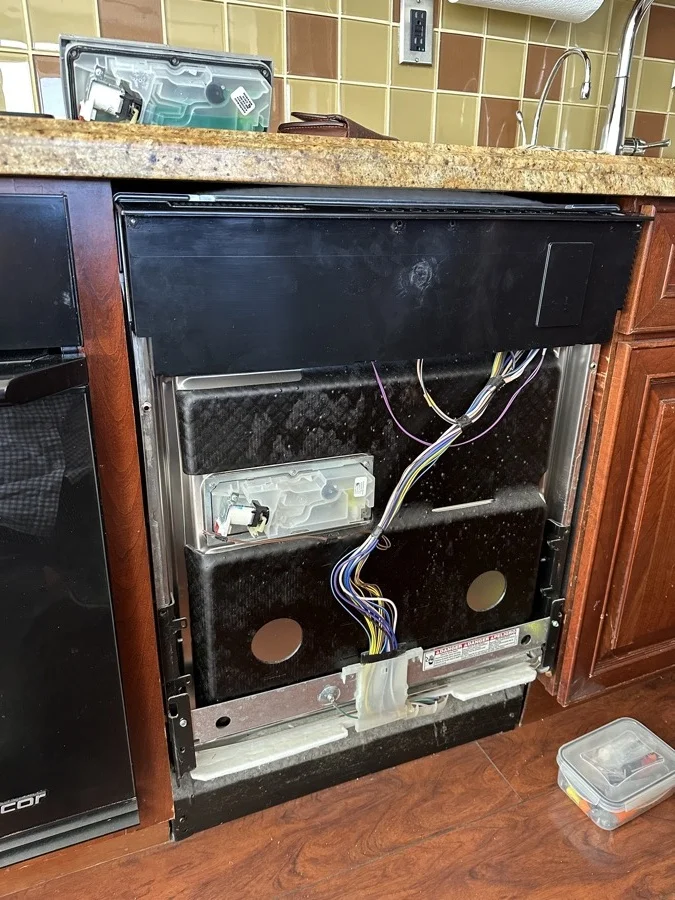 Dishwasher detergent dispenser replacement
