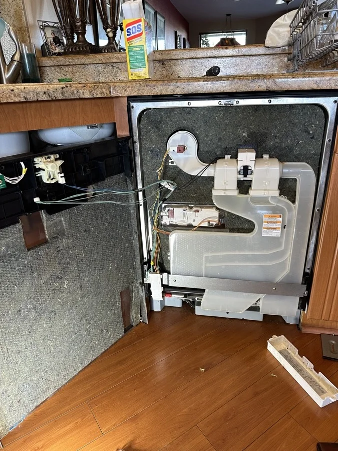 Dishwasher internal repair – control board and wiring diagnostics