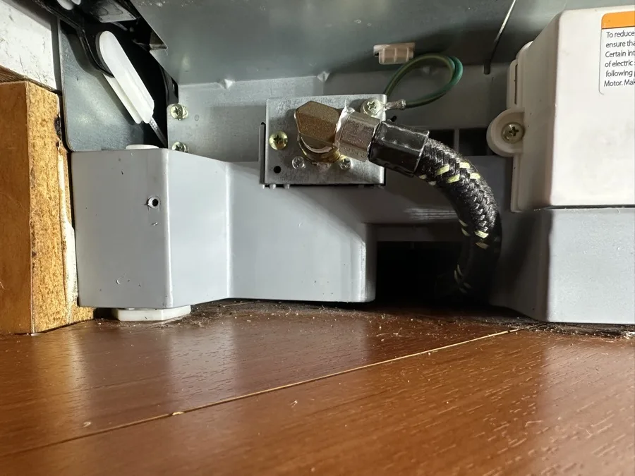 Dishwasher water leak repair – connection fix