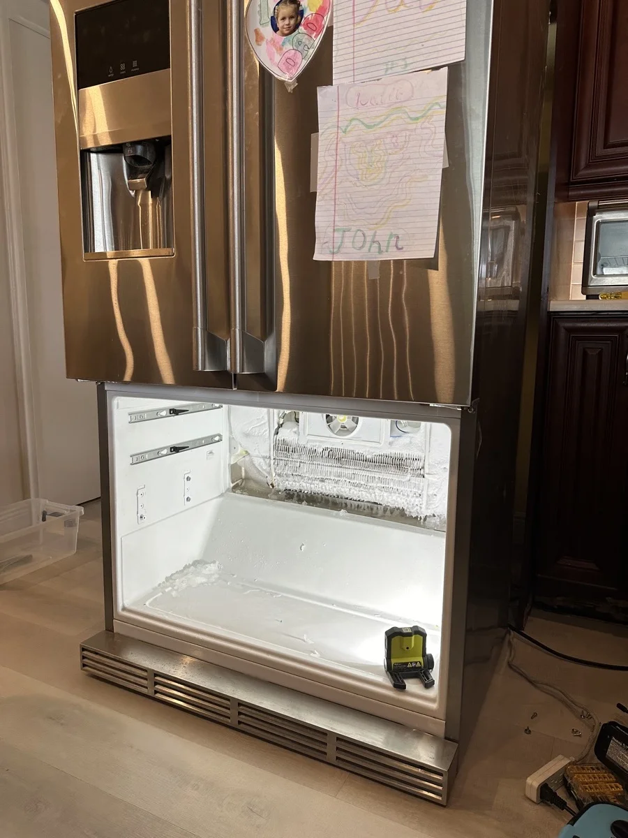 Professional refrigerator repair service for ice buildup and defrost system failures