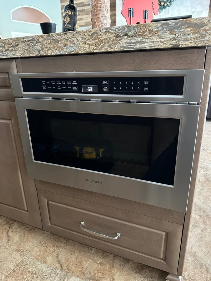 GE Monogram built-in microwave repair