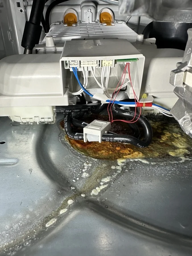 Miele washer dosing system leak