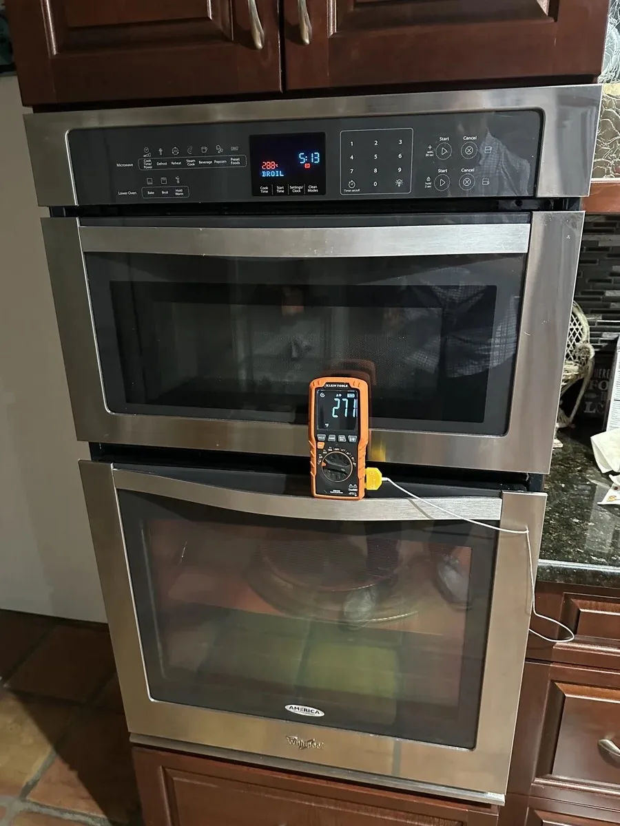 Oven temperature sensor replacement