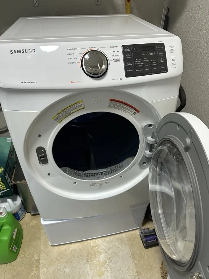 Samsung dryer not heating repair service with front door open