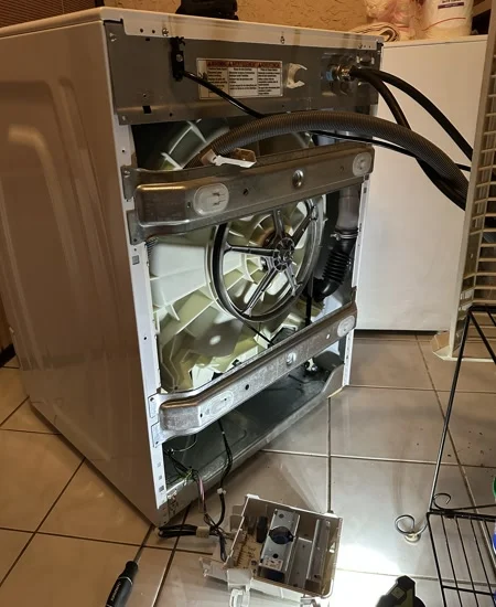 Washing machine repair – motor control board replacement