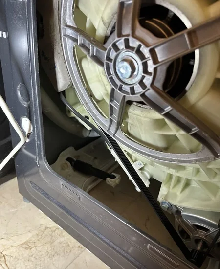 Washer belt and pulley repair – fixing a machine that won't spin properly