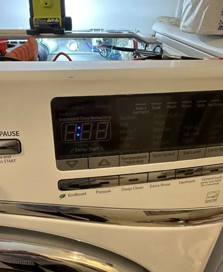 Washer showing F8E1 error – diagnosing water supply and inlet valve issues