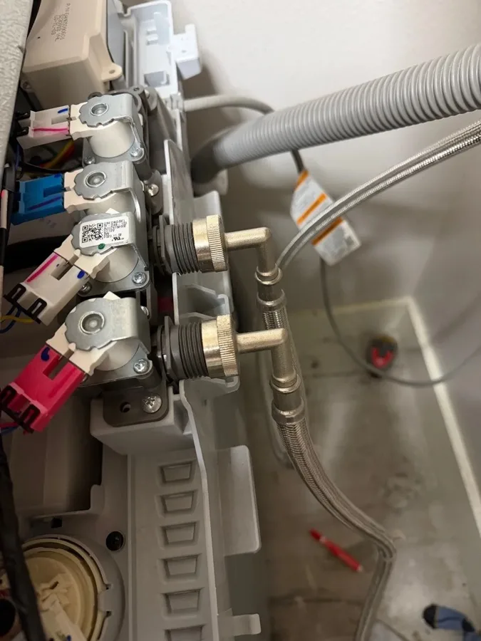 Washer water valve replacement service